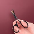 thumbnail image 3 of ACDANC 3.5-Inch Stainless Steel Dog Pet Round-Tip Sharp Tip Home Grooming Scissors for Nose Hair,Ear Hair,Face Hair,Paw Hair Multicolor Pet Grooming Scissors (Black Round Tip), 3 of 7