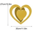 thumbnail image 5 of Valentine's Day Decor 16 PCS Valentine Hearts Hanging Foil Decoration 3D Gold Glitter Heart Garland Ornament Swirl Heart Ceiling Ornaments for Valentines Wedding Engagement Anniversary, 5 of 6