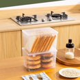 thumbnail image 6 of FIGT-2Pcs Bread Storage Containers, 4 Liter Plastic Bread Box for Kitchen Countertop, Bread Keeper with Airtight Lid, Bread Storage Loaf Container, Bread Keeper For Homemade Bread and Bakery Loaf【58】, 6 of 6