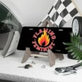 thumbnail image 3 of License Plate, Flaming Feminist Logo Decorative Front,Personalized Stainless Steel License Plate Cover For Men Women,12.2" X 6.2", 3 of 6