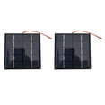 thumbnail image 1 of Panel Solar De Polisilicio, Resistente, De Alta Eficiencia, Ligero, 1,2 W, 5 V, Panel Solar Multifuncional, Fácil Bricolaje, 2 Piezas Para Teléfono, 1 of 7