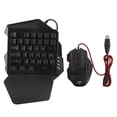 thumbnail image 2 of HXSJ J50 Juego de teclado y mouse para juegos con una sola mano Accesorio de computadora para Win2000 / Android / OS X, 2 of 5