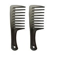 thumbnail image 1 of Mini peines para el cabello, paquete de 2 peines pequeños de dientes anchos, peine para desenredar, cepillo para el cabello para mujeres, peine portátil para ducha de viaje para cabello rizado, largo,, 1 of 5