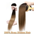 thumbnail image 6 of SEGO Clip in Hair Extensions Human Hair 100% Real Remy Hair 10-24 inch Full Head Thick Hair Pieces Silky Straight Balayage Hair Cleanrance, 6 of 9