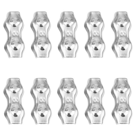 

10 Pcs Rope Connector Duplex Wires Splicer Stainless Wire Rope Clip Cable Clamp