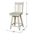 thumbnail image 4 of International Concepts San Remo Counter Stool, 24", Ready to Finish, 4 of 12