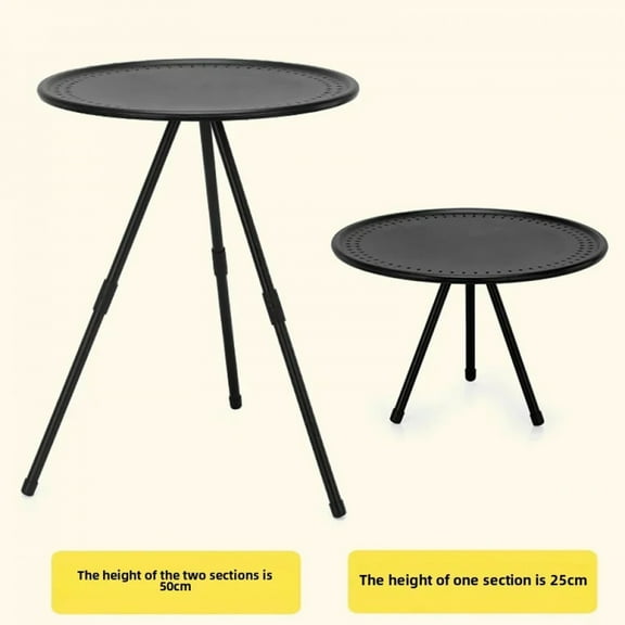 Outdoor Camping Style Folding Table, Portable, Aluminum Alloy, Retractable, Adjustable, Fishing, Home, Camping
