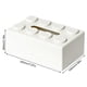 thumbnail image 2 of Dispensador de pañuelos faciales con cubierta de caja de pañuelos Creative Building Block (blanco), 2 of 7