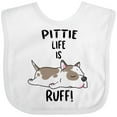thumbnail image 3 of Inktastic Pittie Life is Ruff Spotted Pit Bull Boys or Girls Baby Bib, 3 of 4