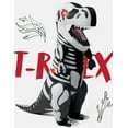thumbnail image 3 of Joyfy Inflatable Costume for Kids, LED Light Eyes Skeleton Dinosaur Costume, Full Body Tyrannosaurus Rex Inflatable Costume, Suitable for Halloween Theme Dress up Party, 3 of 7