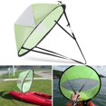 thumbnail image 2 of Kayak Sails, 42" Durable Downwind Wind Sail Sup Paddle Board Instant Popup for Kayak Boat Sailboat Canoe Foldable, Green, 2 of 11