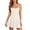 White, variant on Jane Wardrobe Women’s Cowl Neck Sequin Mini Dress, Spaghetti Strap A-Line Party Dress, Glitter Cocktail Dress for Night Out, 1 Piece, Sizes S Through XL
