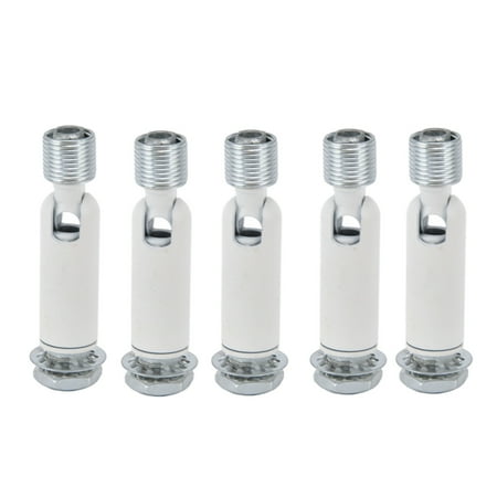 

5Pcs M10 Sloped Ceiling Adapter for Ceiling Lamp Pendant Light Chandelier Track Suspension Accessories M10 External Gear Steering Joint White