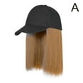 thumbnail image 3 of Casquette de Baseball pour Femmes avec Perruque Bob Droite Intégrée, Chapeau d'Extension de Cheveux Synthétique Ajustable, Chapeau de Soleil Décontracté pour l'Extérieur, 3 of 8