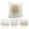 thumbnail image 4 of Wuche Sunshine Pillow Boho Sun Decor Sunshine Sunset Sunrise Yellow Lumbar Throw Pillow Covers, Hello Sunshine Decorate Home Bedroom,Multiple specifications, 4 of 5