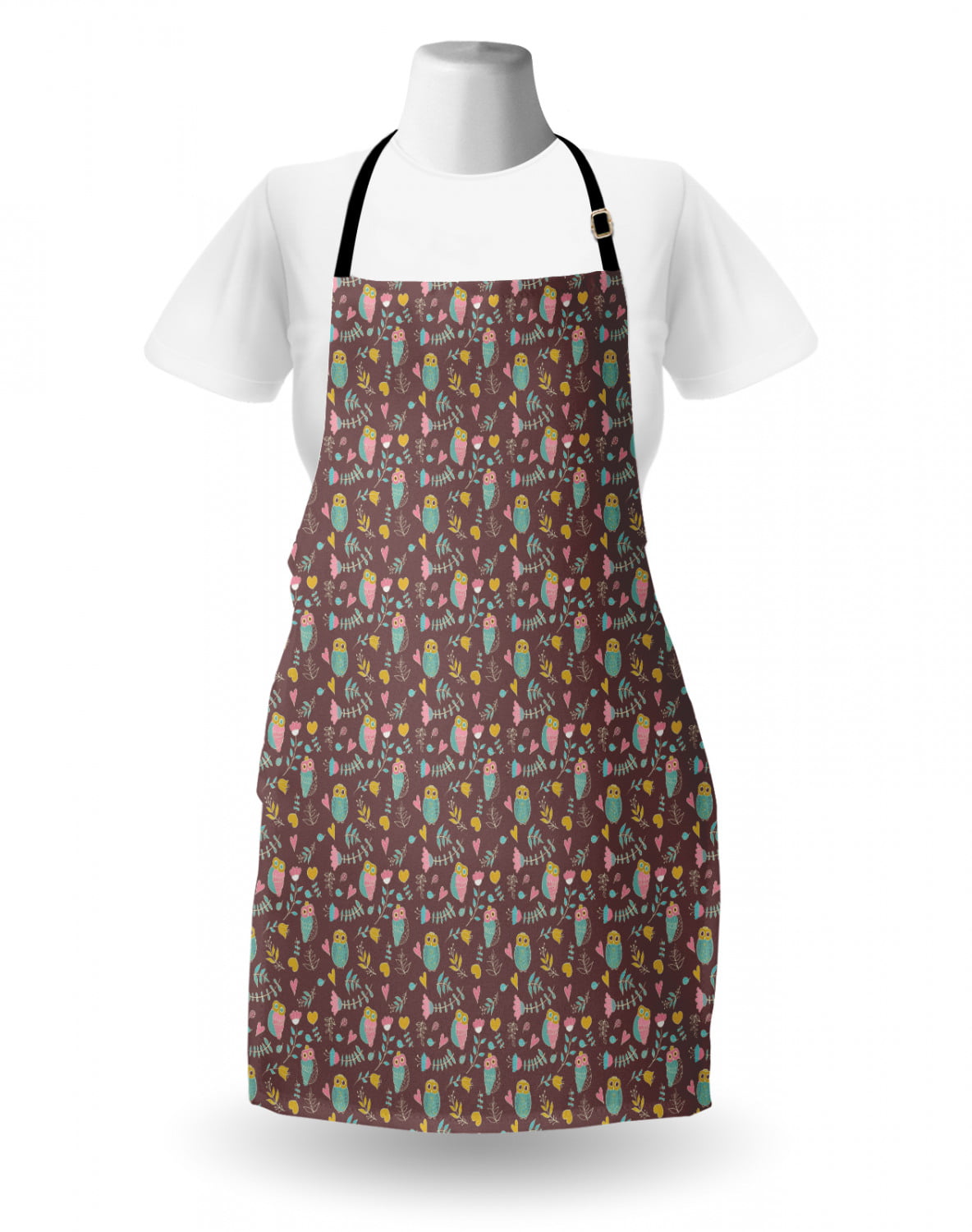 Details about   Standard Size Apron Bib with Adjustable Neck for Gardening Cooking Ambesonne 