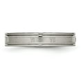 thumbnail image 3 of Chisel Titanium Brushed Center 4mm Roman Numerals Band, 3 of 7