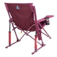 thumbnail image 3 of GCI Outdoor Kickback Insulated Rocker Low Profile Rocking Camping Chair with Cup Holder, Berry, 3 of 12