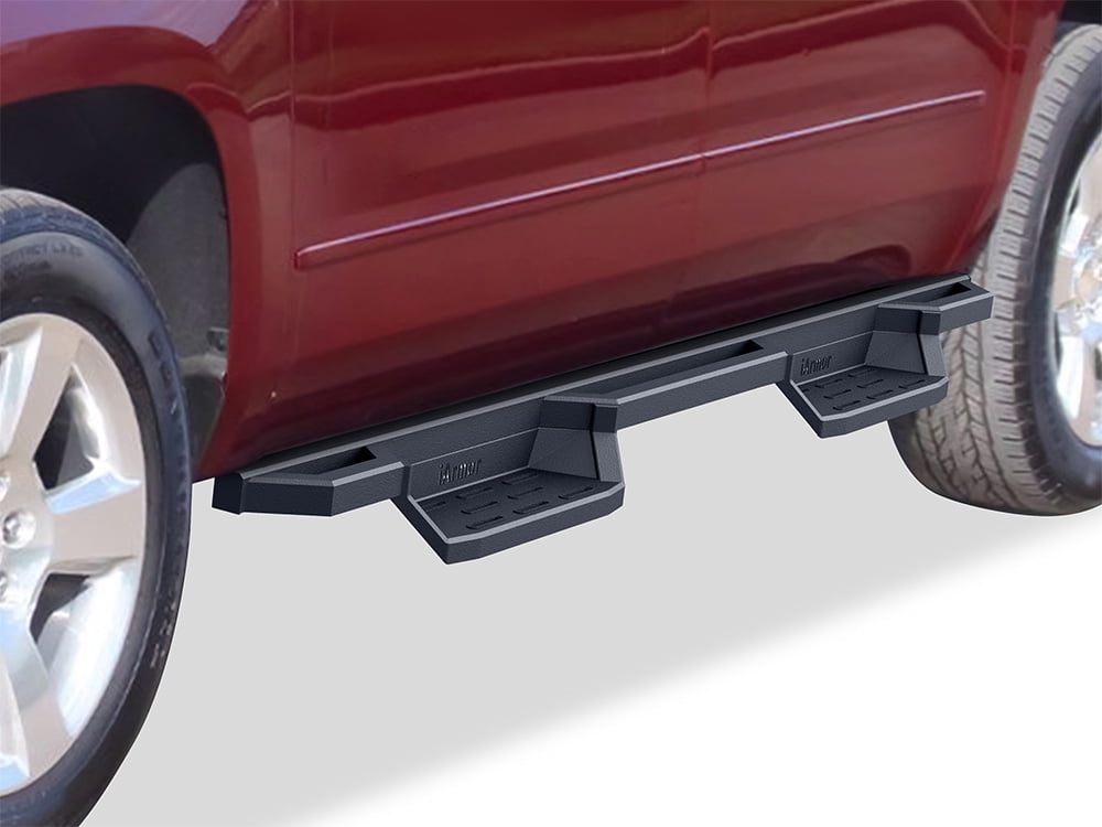 APS 304 Stainless Steel 6.5in Nerf Bars Pocket Steps Square Tube Rocker Guards Compatible with Chevy Suburban GMC Yukon XL Avalanche 05-20