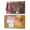 thumbnail image 1 of Álbumes de recortes DIY Diario de viajes de aventuras vintage Carpeta de fotos Álbumes de recuerdos de fotos de tapa dura 290 x 190 mm, 1 of 12