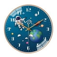 thumbnail image 4 of Wall Clock Gold Frame Silent Analog for Living Room frame Wall Children's Room StyleC, 4 of 9