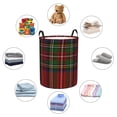thumbnail image 5 of Laundry Basket Nursery Kids for B Storage Hamper Toy Clothes Collapsible Basket Laundry Plaid Tartan, 5 of 5