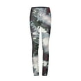 thumbnail image 5 of VSSSJ Yoga Pants for Women Regular Fit Tie Dye Print High Waist Hip Lifting Long Pants Casual Stretchy Bodybuilding Workout Joggers Trousers Gray XXL, 5 of 5