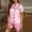 Hot Pink, variant on TopLLC Pajama Sets Lounge Sets for Women ,Women'S Sleepwear Womens Silk Satin Pajamas Set Two-Piece Sleepwear Loungewear Pajama Sets Pajama Sets