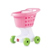 Step2 Little Helper's Toddler Pretend Play Grocery Store Shopping Cart, Pink