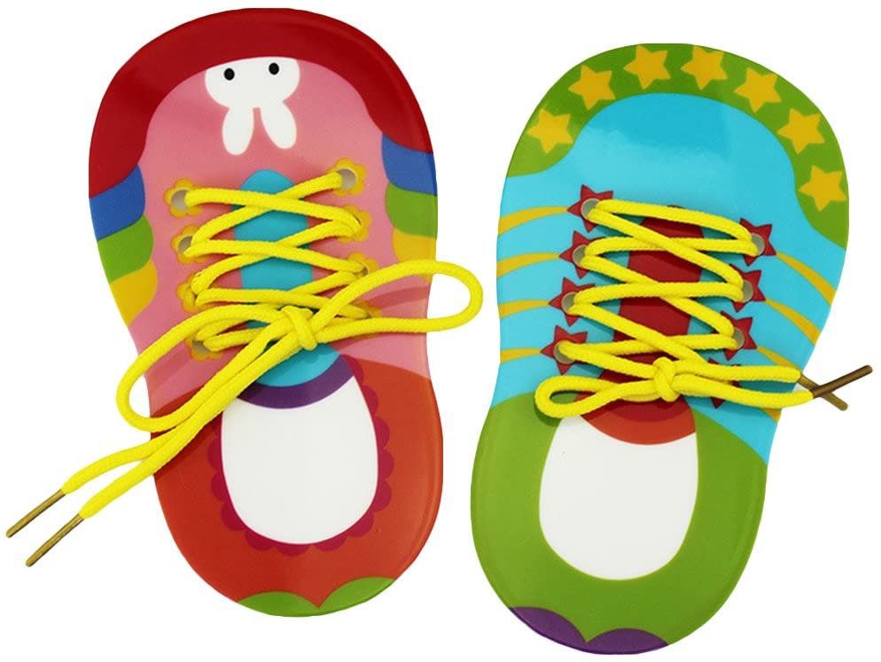 VGEBY Jouet d'apprentissage de la robe Jouet à Apprendre à Nouer des Chaussures puericulture