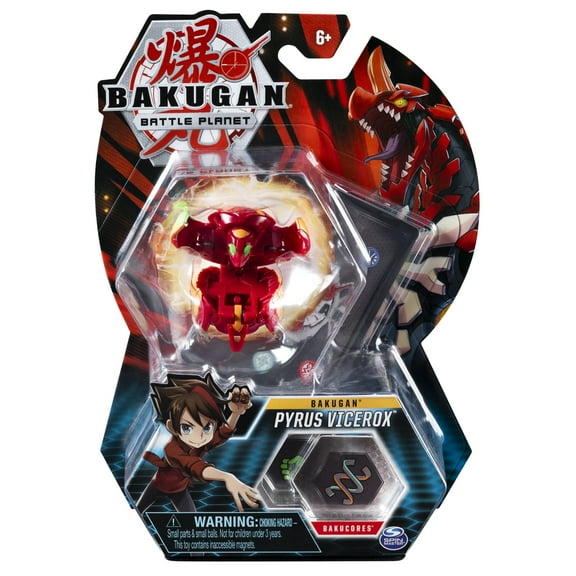 Bakugan Battle Planet Brawlers Pyrus Vicerox Red Spin Master 2-Inch Toy Figure