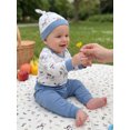 thumbnail image 5 of RUINIXCW Newborn Baby Boy Duck Outfit Infant Baby Boys Spring Fall Winter Clothes Mallard Print  Long Sleeve Romper Pants and Hat Set, 5 of 10