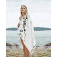thumbnail image 2 of Eucalyptus Leaves Beach Towels Oversized Super Absorbent, Spring Sage Green Summer Botanical Lightweight Bath Towel Quick Dry Sets For Bathroom/Pool/Rv Camping/Beach Play/Gym Room/Picnic 23"x47", 2 of 8
