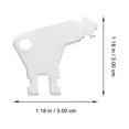 thumbnail image 2 of WASHWEPE 1 Llave Metálica Universal Para De Papel Uso Color Plata, 2 of 8