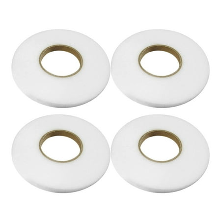 

4 Rolls Double-sided Film for Garment Accessories Inlaid Strip Non-woven Adhesive Interlining Fabric Fusing Tape (0.9cm White)