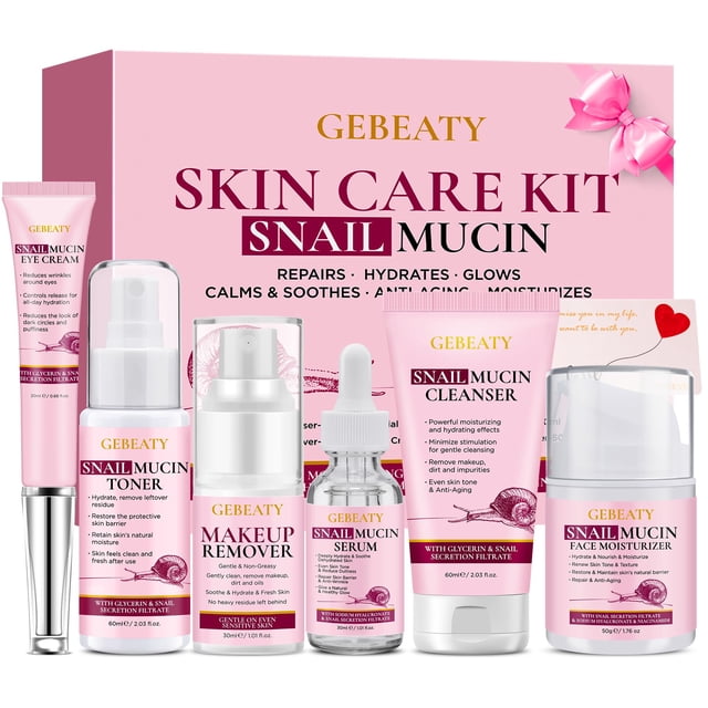 Set para el cuidado de la piel GEBEATY Snail Mucin Repair Women