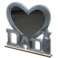 thumbnail image 4 of I Love Dad Heart Shaped Metal Photo Frame with Silver Finish for Tabletop Display and Father's Day, 4 of 8