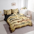 thumbnail image 3 of Feelyou Cartoon Pike Fish Twin Bedding Sets 7-Piece for Teens, Hunting and Fishing Bedding Comforter Set, Rustic Farmhouse Life Reversible Sheet Sets, Lightweight Room Decor, 3 of 8