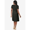 thumbnail image 2 of Jessica London Women's Plus Size Short Sleeve Fit and Flare Dress, 2 of 3