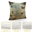 thumbnail image 4 of JEUXUS Spring Butterfly As I Sit in Heaven Throw Pillow Cover Cushion Case Home Office Decoration, 4 of 5