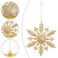 thumbnail image 4 of 6PCS Christmas Party Decor Snowflake Ornaments Glitter Snowflakes Winter, 4 of 5