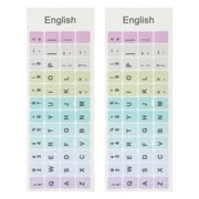 Keyboard English Sticker Computer Laptop Letters Decals Supplies Stickers Decorative Removable Keycap Decor Replacement