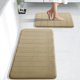 thumbnail image 1 of Juego de alfombrillas de baño Yimobra, espuma viscoelástica, 2 piezas, color camel, 1 of 6