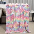 thumbnail image 3 of SRIZIAN Glow in The Dark Blanket, Glow Throw Blanket for Kids, 50" x 60" Luminous Unicorn Blanket, Flannel Kids Blanket for Couch Bed School, Fleece Blanket Birthday Gift for Kids Children, 3 of 6