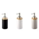 thumbnail image 5 of Dispensador de jabón de cerámica de 400 ml, estilo nórdico, dispensador de loción, dispensador de jabón para cocina y baño, color blanco, 5 of 6
