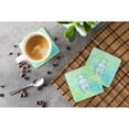 thumbnail image 3 of Polkadot Hippopotamus Watercolor Foam Coaster Set of 4, 3 of 3