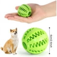 thumbnail image 2 of 2 bolas molares de sandía para mascotas, bolas de juguete de silicona, dientes limpios resistentes a mordeduras y bolas con fugas, bolas interactivas de entrenamiento para perros, verde y azul, 2 of 4