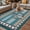 Green Brown, variant on Navy Blue Anchor Outdoor Rug for Patio/Deck/Porch, Non-Slip Large Area Rug 6 x 9 Ft, Nautical Summer Beach Coastal Ocean Indoor Outdoor Rugs Washable Area Rugs, Reversible Camping Rug Carpet Runner