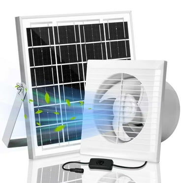 SolarVent 10W Eco Fan for Greenhouse, Shed, Attic, and Pet House