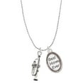 thumbnail image 1 of Delight Jewelry Silvertone Trumpet Best Mom Ever Charm Necklace, 1 of 4